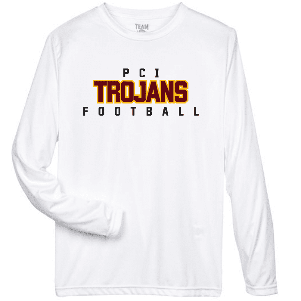 TT11L Team 365 Performance Long Sleeve Shirt - White