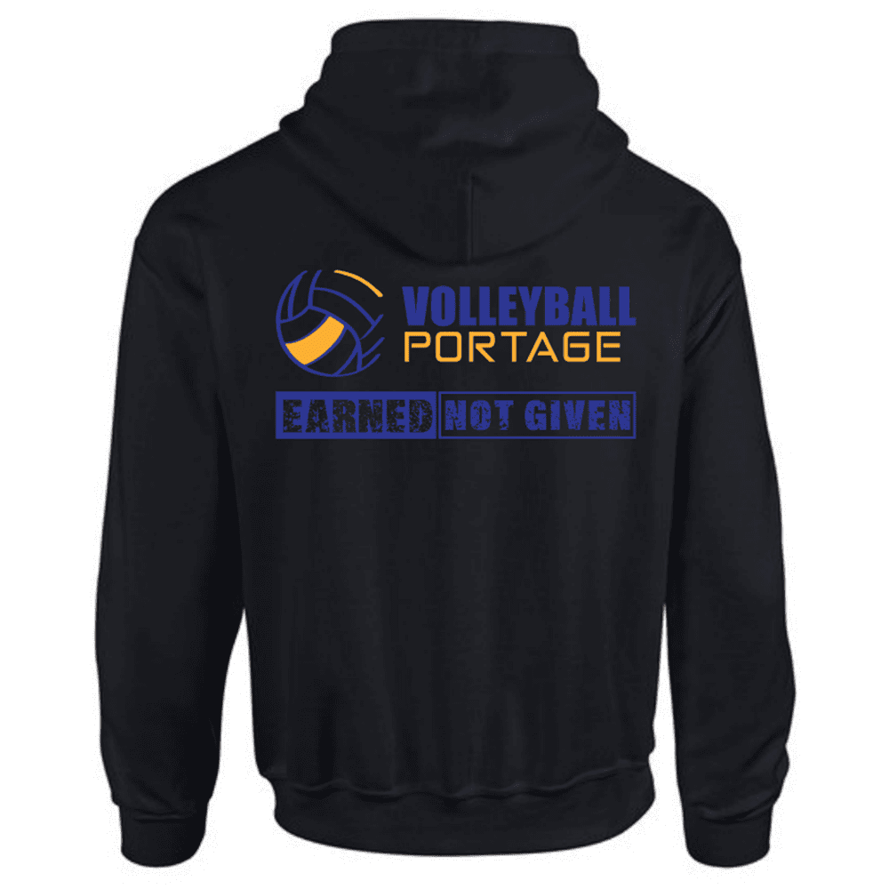 G185 Gildan Heavy Blend 8 oz., 50/50 Hooded Sweatshirt - Black - Image 2