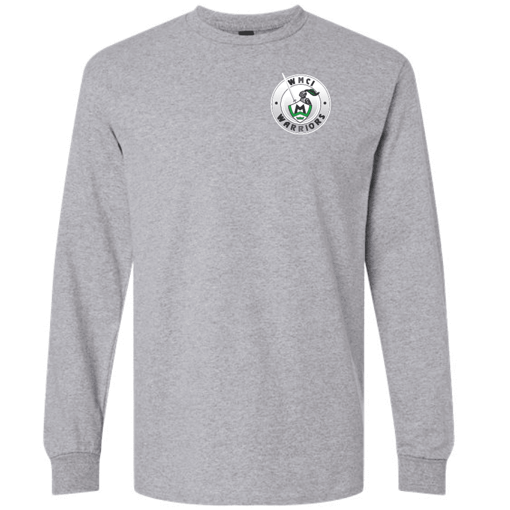 G240 Gildan Ultra Cotton Long Sleeve T-Shirt - Sport Grey